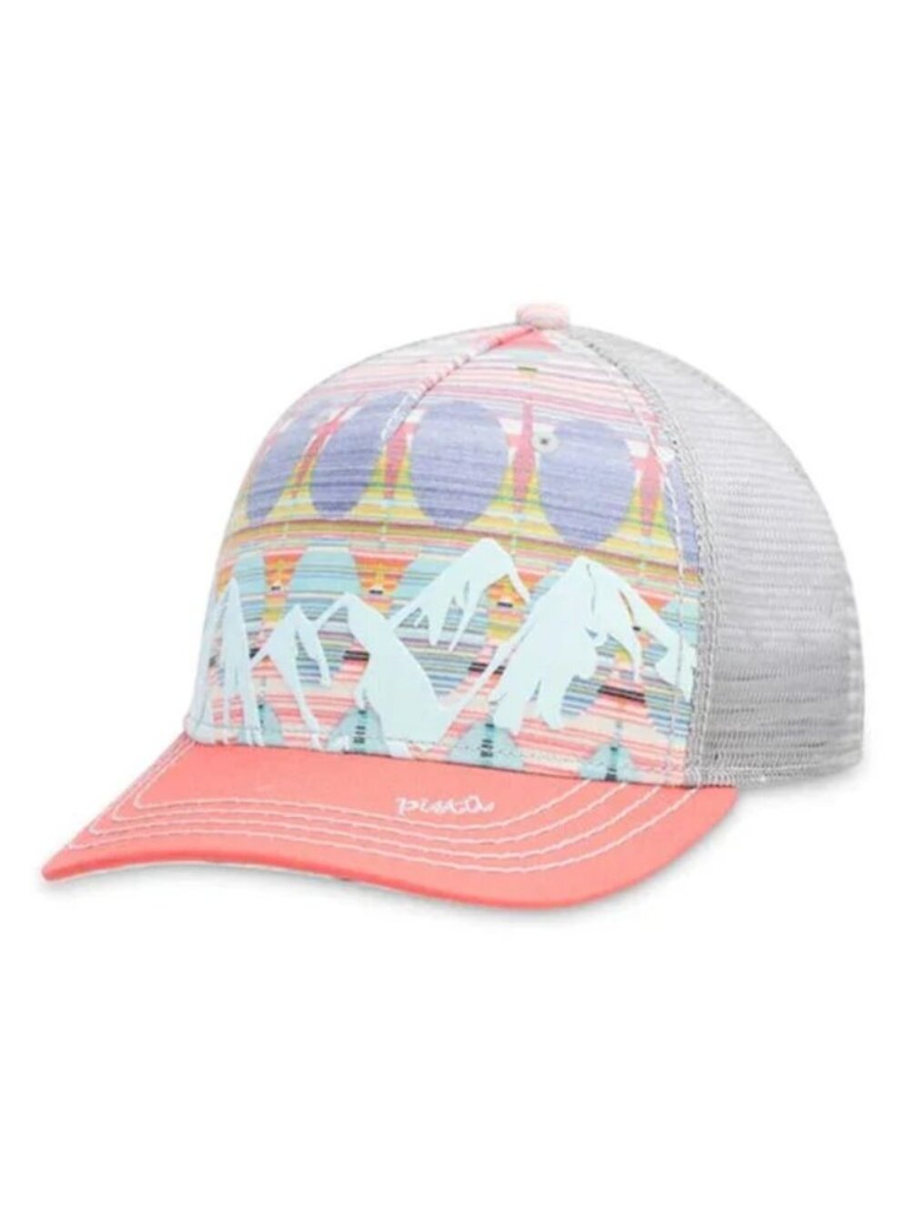Pistil Designs "McKinley" Snapback Trucker Hat with Mesh Back, Coral